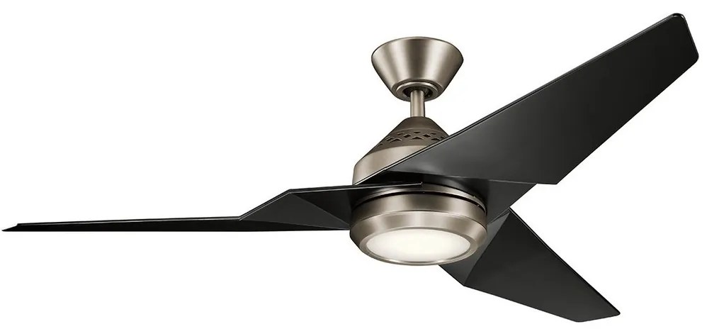 Kichler KLF-JADE-60-AP-LED Dimmelhető mennyezeti ventilátor JADE 18W/230V fekete + távirányító