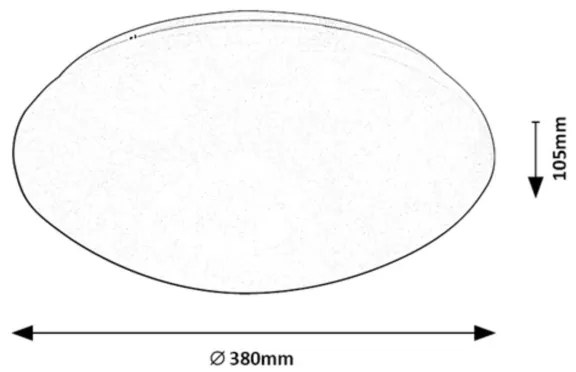 Rabalux 71134 - LUCAS LED mennyezeti lámpa szenzorral 24W 4000K IP44