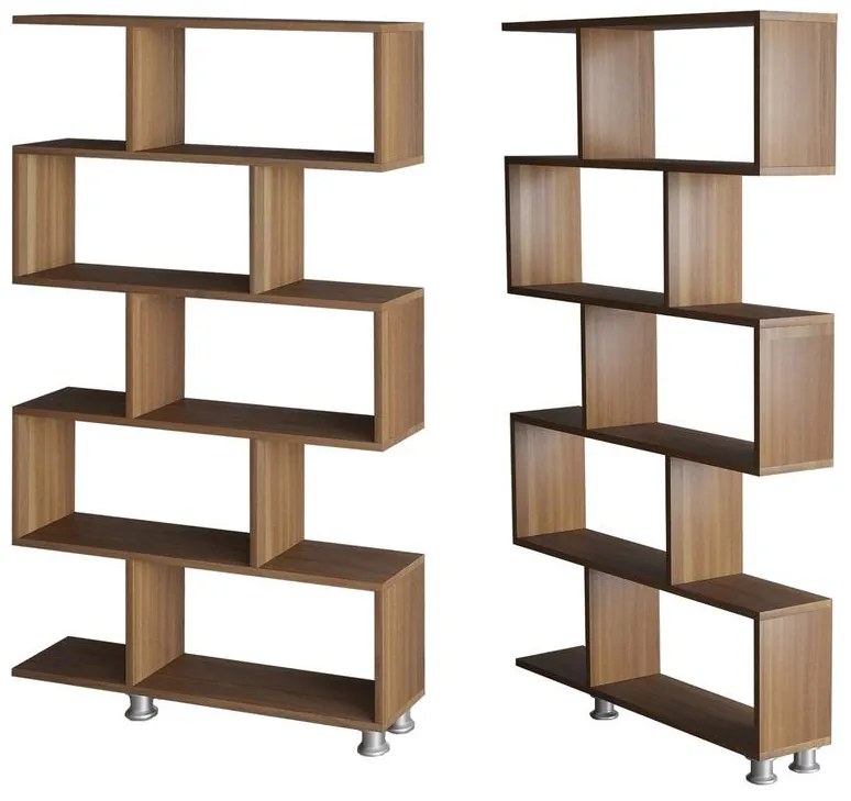 könyvespolc Nilüfer - Walnut