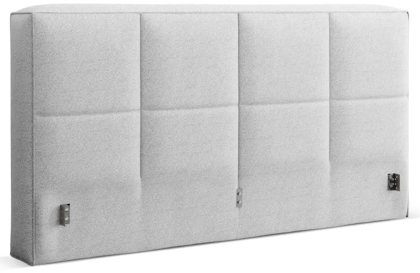 Világosszürke kárpitozott ágytámla 229x100 cm Darren – Micadoni