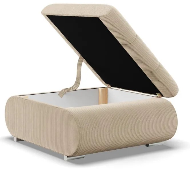 Tokio puff, kordbársony, bézs