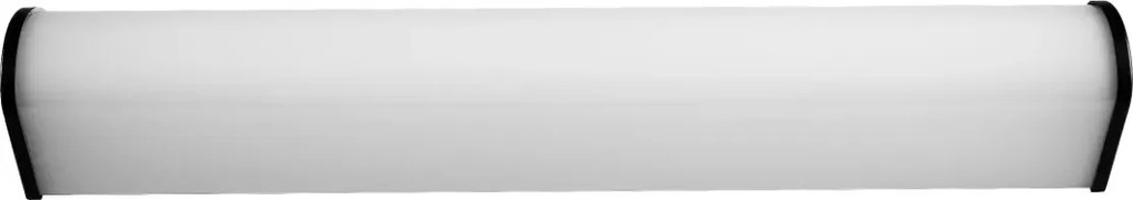 Fürdőszobai Led fali lámpa tükör fölé fekete hosszúkás 41 cm IP44 Polux