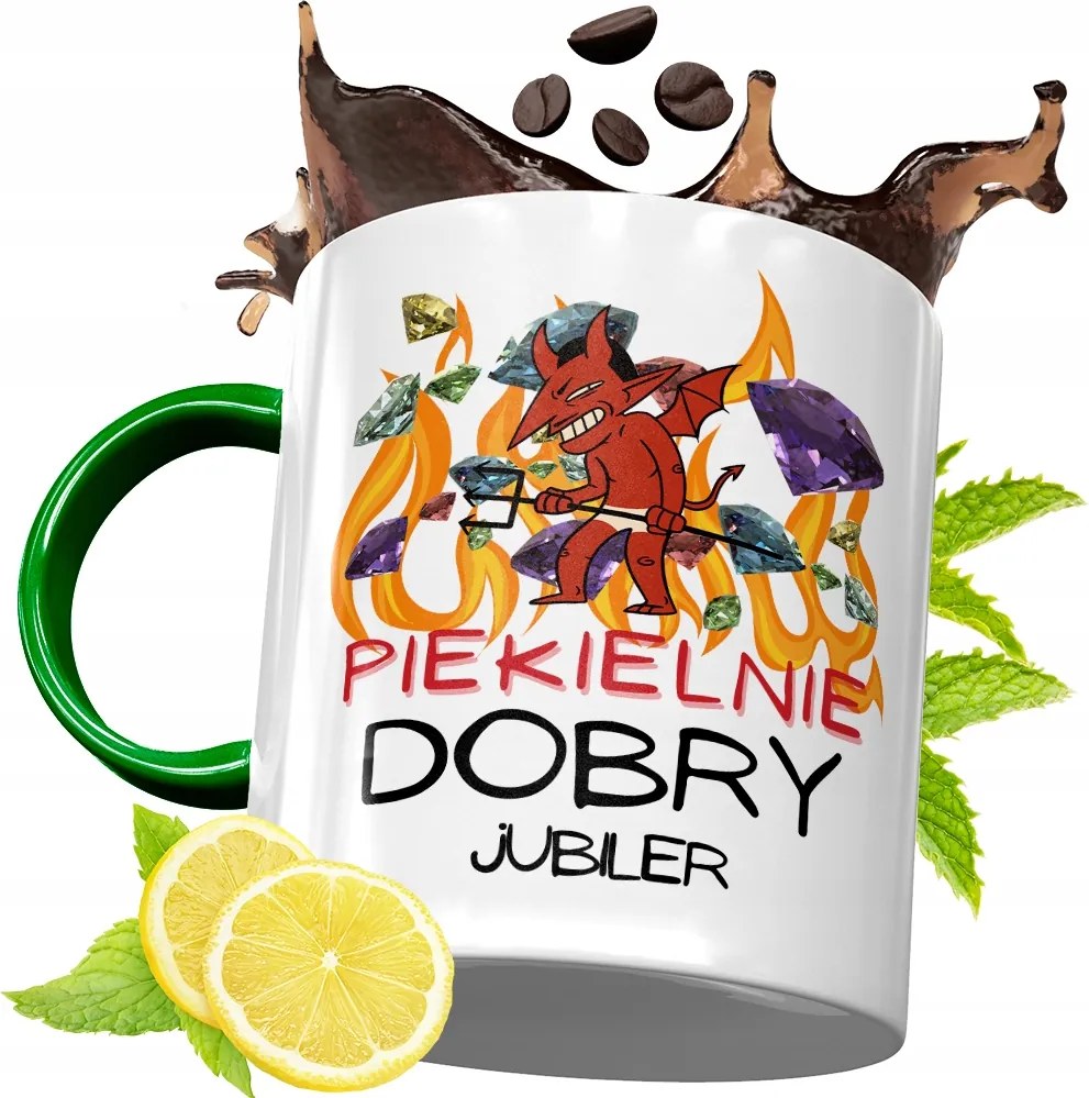 Zöld Bögre Ékszerésznek Születésnapi Ajándék fényképes nyomtatással