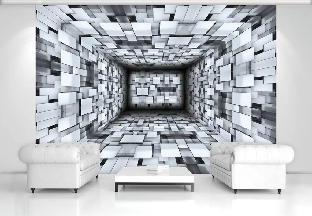 Fotótapéta - 3D folyosó (254x184 cm)