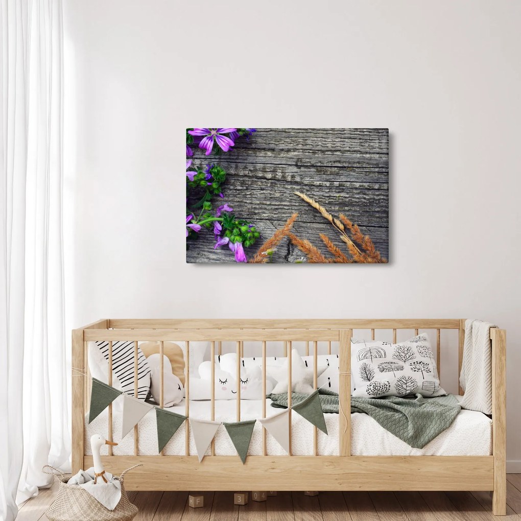 Kép - réti virágok (90x60 cm)