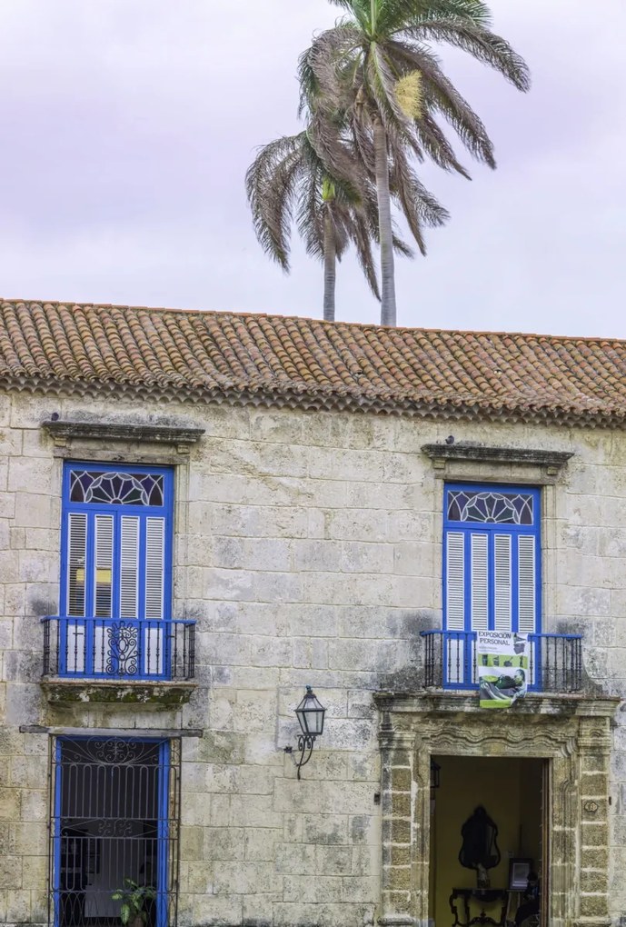 Poszter 67,5x100cm Hagyományos kubai ház erkéllyel, Assaf Frank