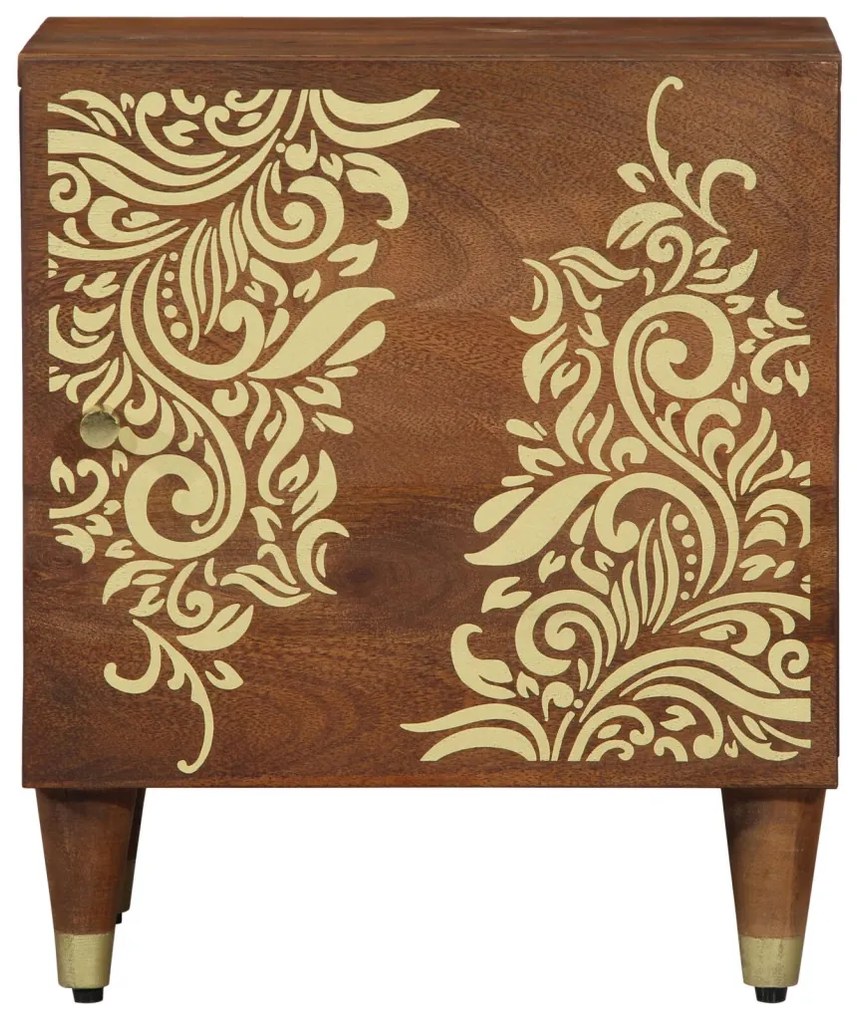 Éjjeliszekrény 2 pcs mézbarna 40 x 33 x 46 cm tömör mangófa