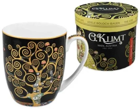 Porcelánbögre 400ml,Klimt:Életfa