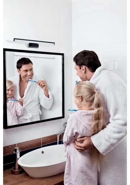 Kanlux 34930 - LED Fürdőszobai tükörvilágítás ASTIM LED/8W/230V IP44 fekete