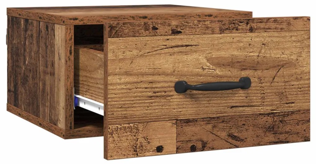 Éjjeliszekrény fiókkal Öreg fa 35 x 35 x 20 cm Faanyag