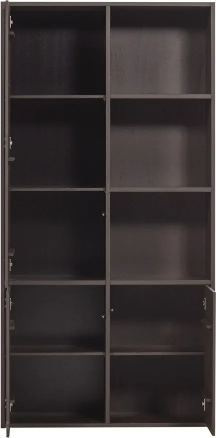 Sötétbarna borovi fenyő moduláris szekrény 108x215 cm Meggy – WOOOD