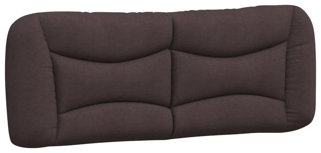 sötétbarna szövet fejtámla párna 140 cm