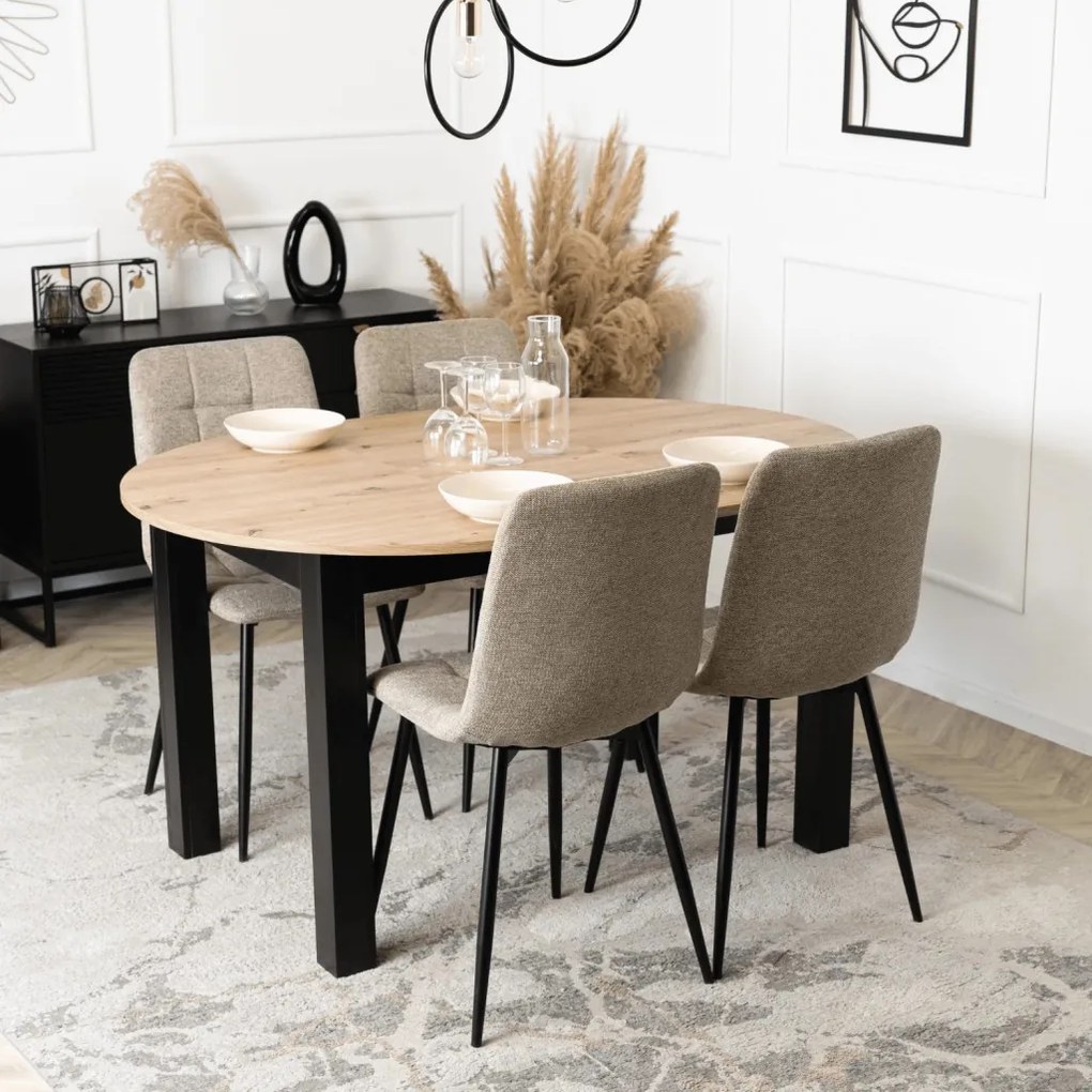 Bézs Szövet Étkezőszék. PERU 2