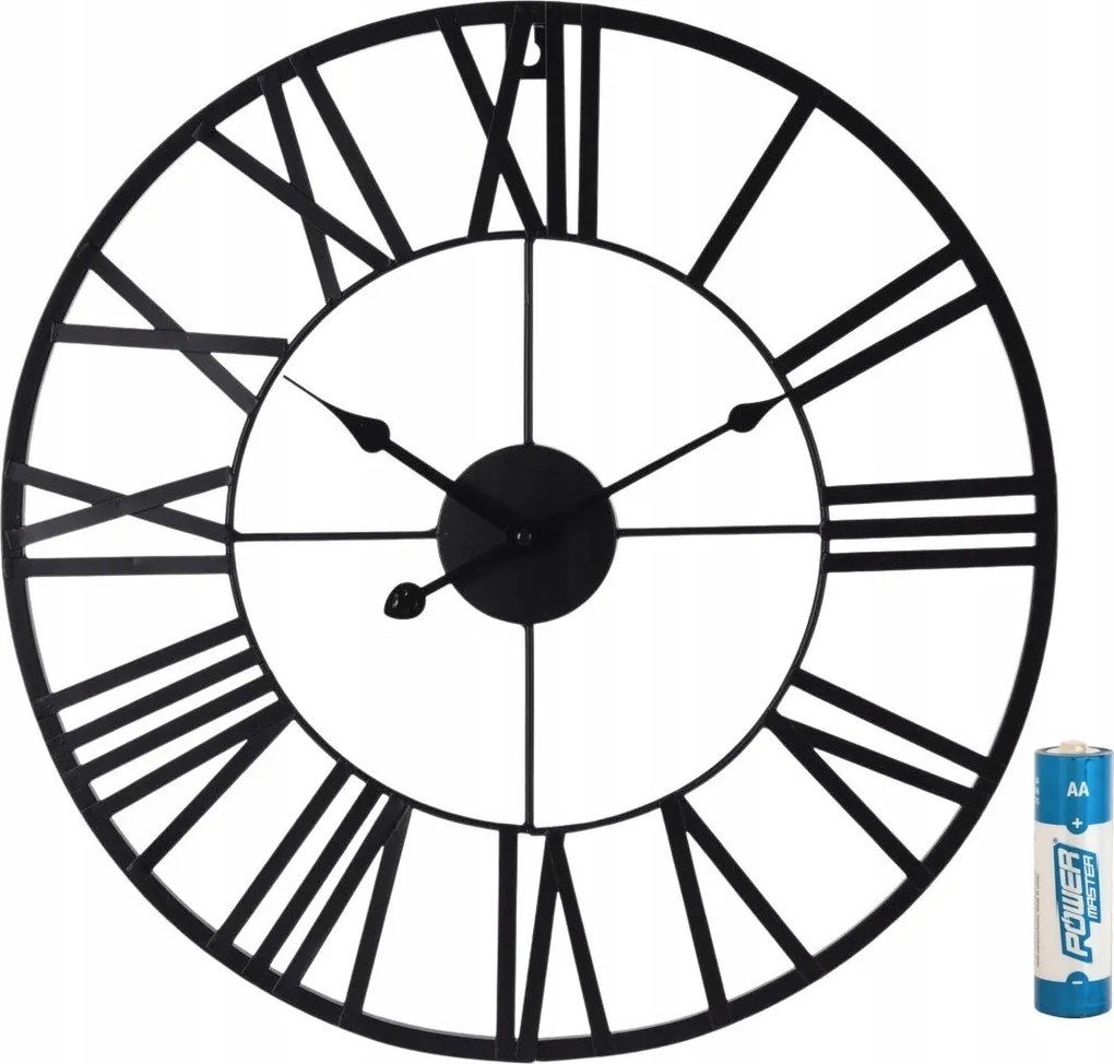 Fém Falióra Retro Római Loft Nagy