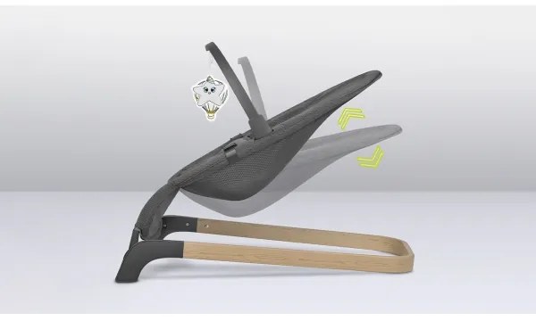 Lionelo - Babaringató JUNE szürke