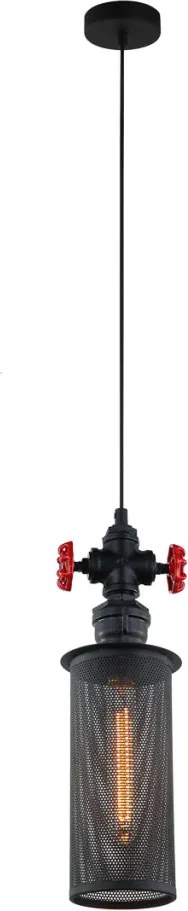 Italux CLUBBO MDM2848/1BK Függőlámpa 1x60W/E27 IP20