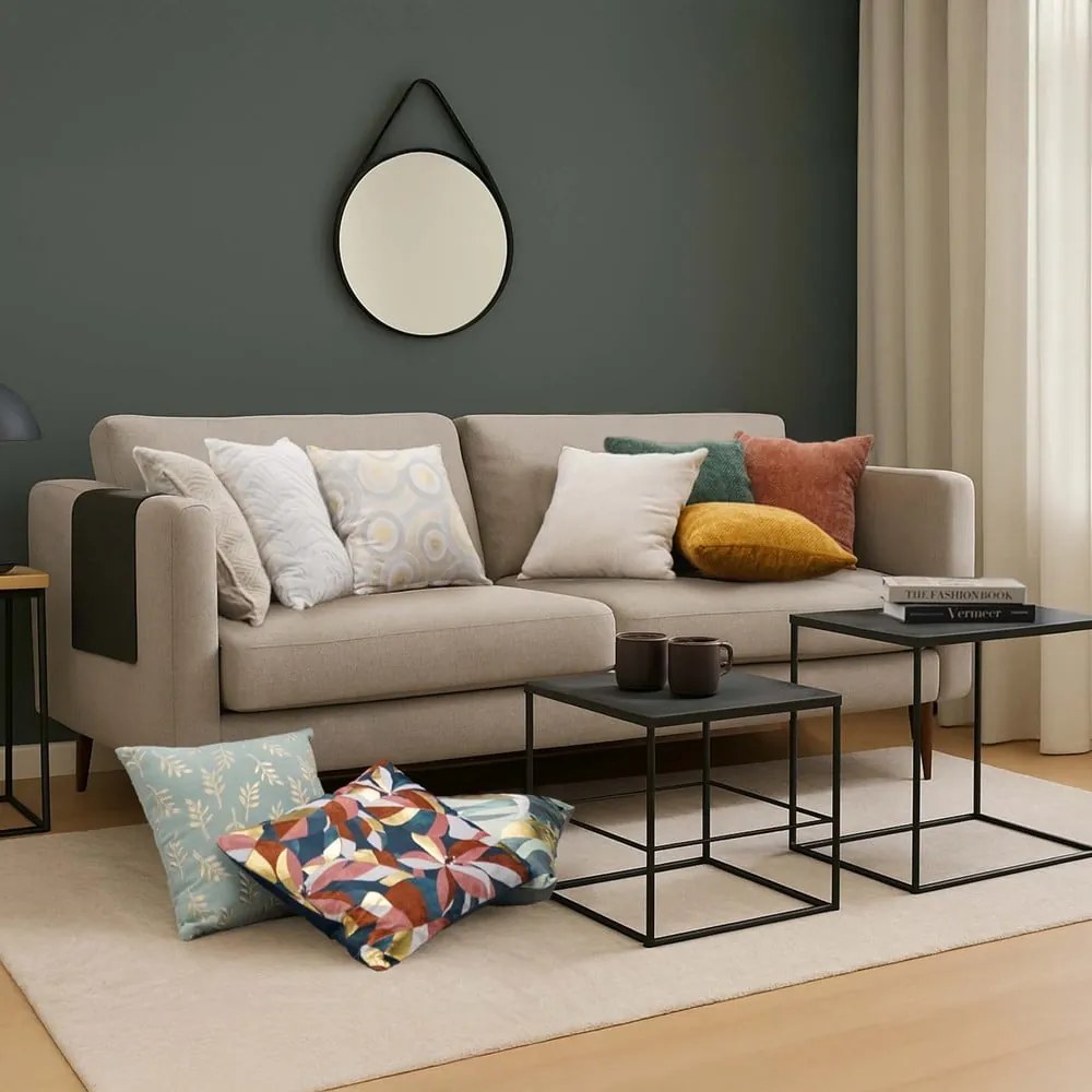 Pamutkeverék párnahuzat 40x40 cm Ilies – douceur d'intérieur