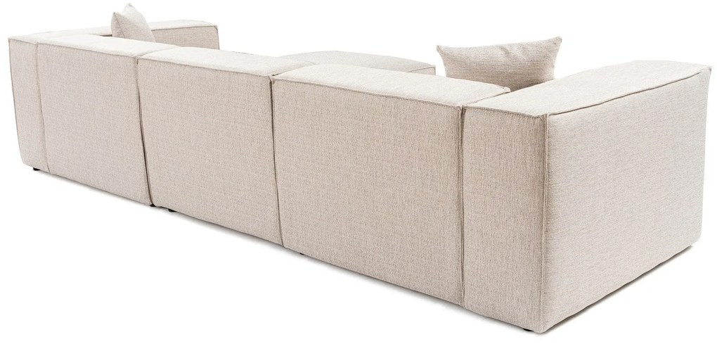 Sarokkanapé Lora (L1-O1-1R-POUFFE ) - Világos Barna