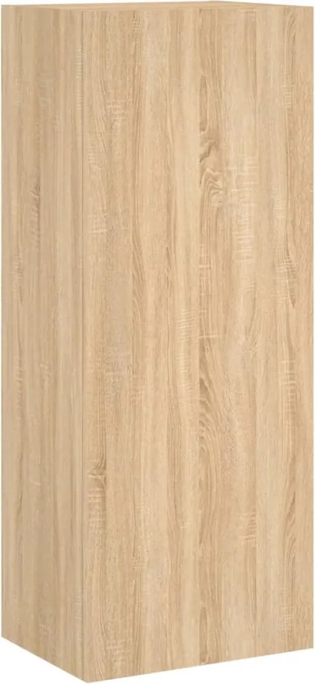 vidaXL sonoma tölgyszín szerelt fa fali TV-szekrény 40,5 x 30 x 102 cm