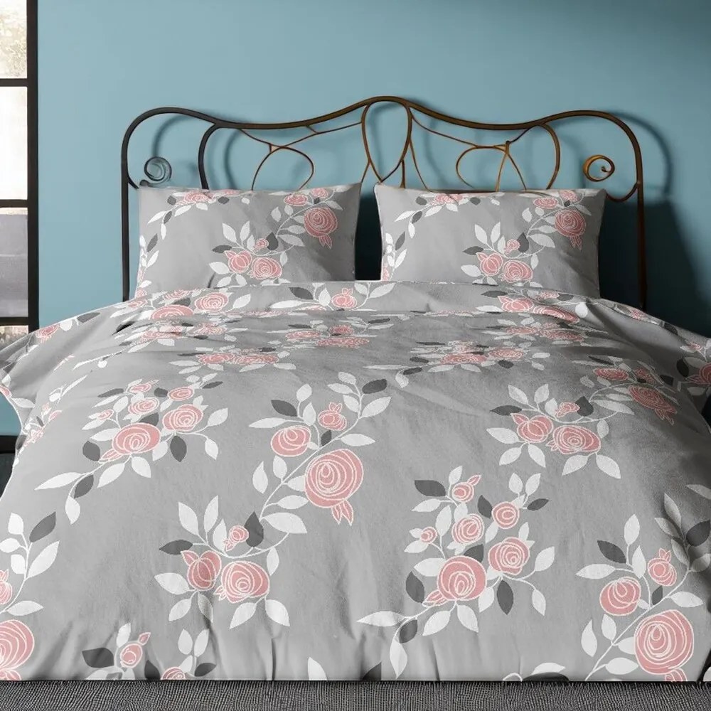 Krepp pamut ágynemű Homa TORRY ROSES 2 részes 140x200 cm