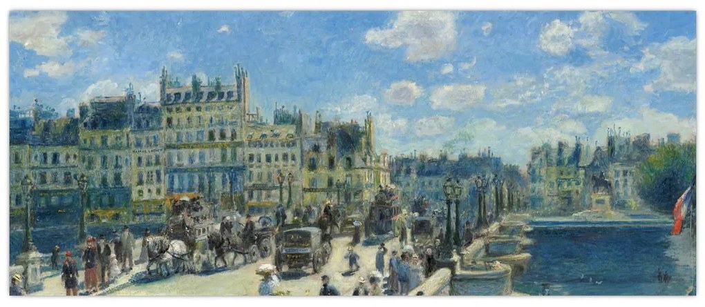 Kép - Auguste Renoir, Pont Neuf, Paris, reprodukciók (120x50 cm)