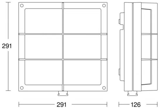 STEINEL 053031- LED Kültéri fali lámpa érzékelővel L691 LED/9W/230V IP44