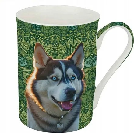 Porcelán bögre 350 ml kutya kutyus Husky Bone China Morris Dogs