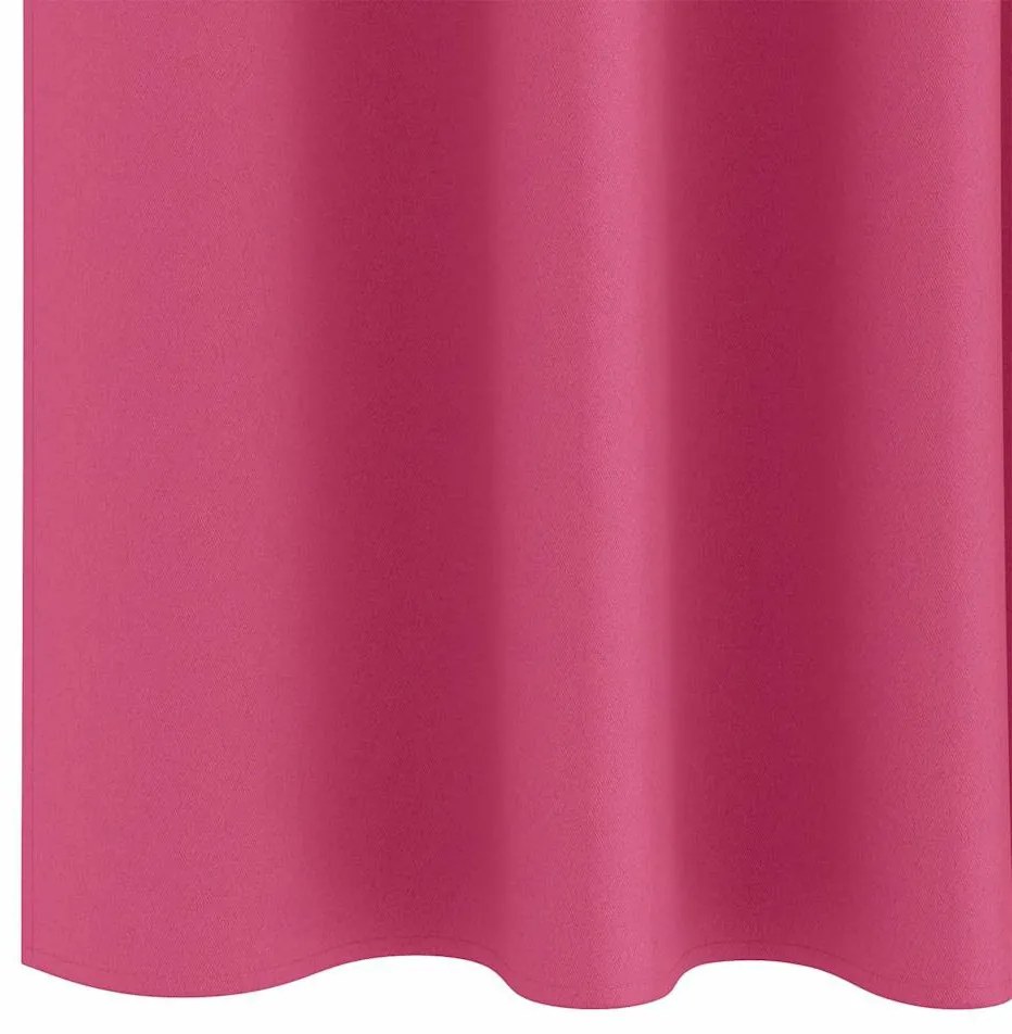Függönyök 2 pcs Fényes rózsaszín 140x140cm Poliészter