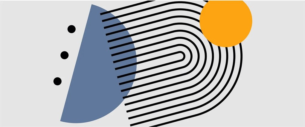 Kép - Minimalista absztrakció N⁰2 (120x50 cm)