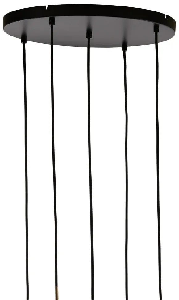 Sötétszürke-bronzszínű függőlámpa üveg búrával ø 45 cm Lukaro – Light &amp; Living