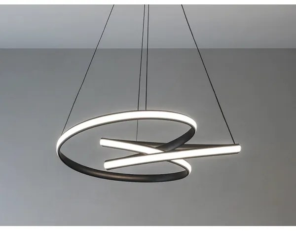 LED dimmelhető kábeles csillár LED/85W/230V 3000-6500K átm. 49 cm + távirányító