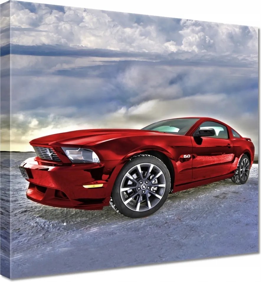 Vászonkép 60x60 Piros Ford Mustang