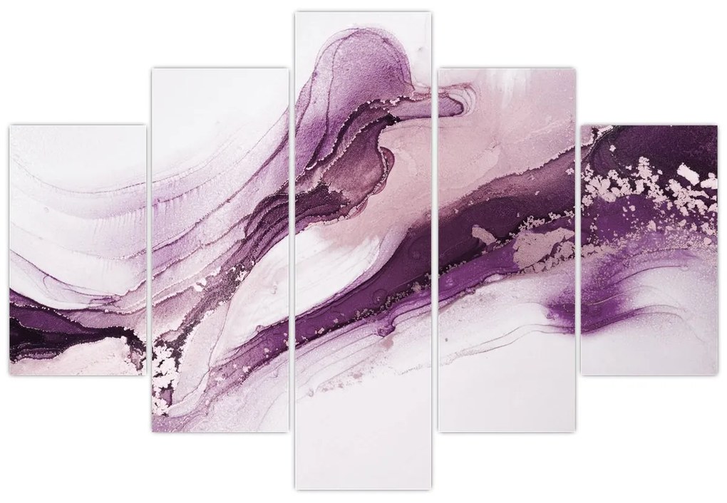 Kép - Lila folyadék művészet (150x105 cm)