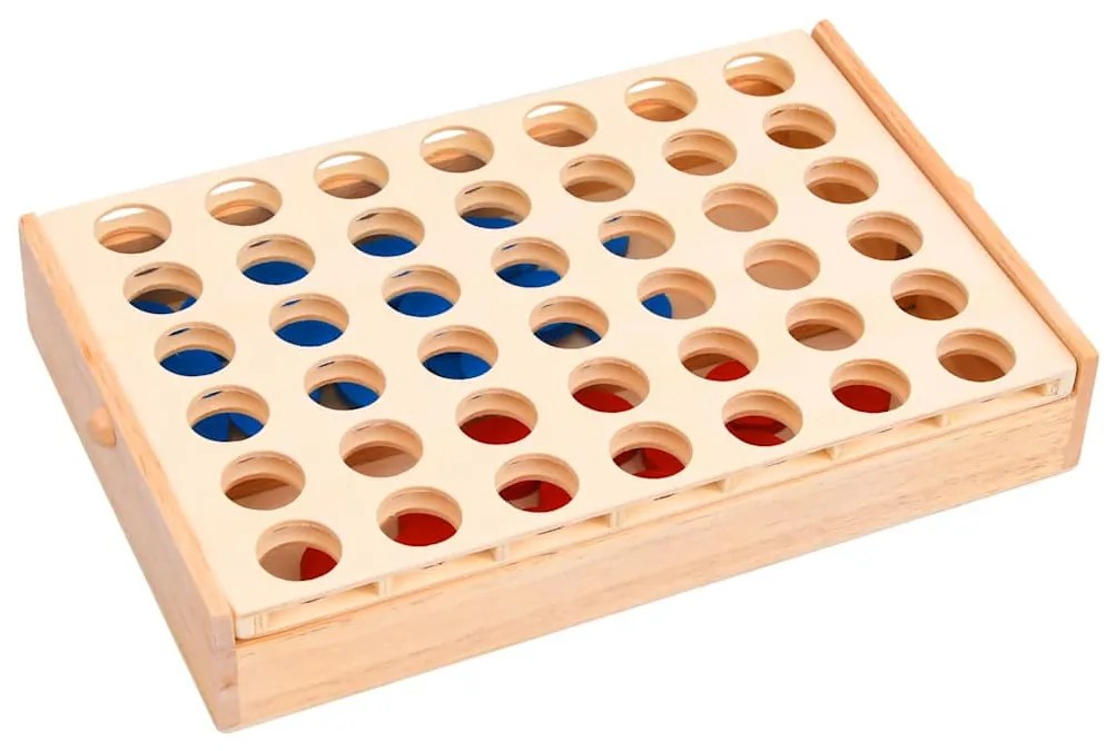 tömör fa 4 egy sorban játék 24 x 15 x 4 cm