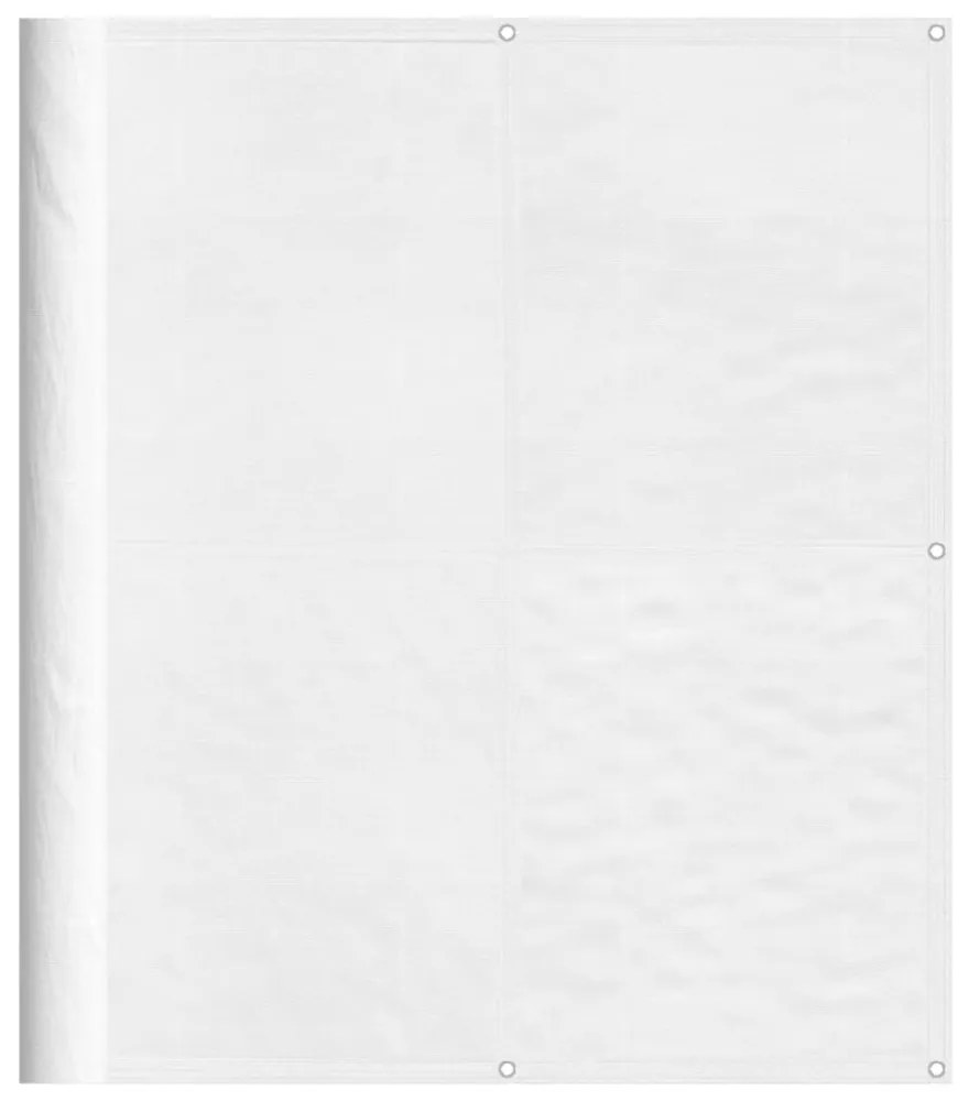 fehér 100% oxford poliészter erkélyparaván 120 x 800 cm