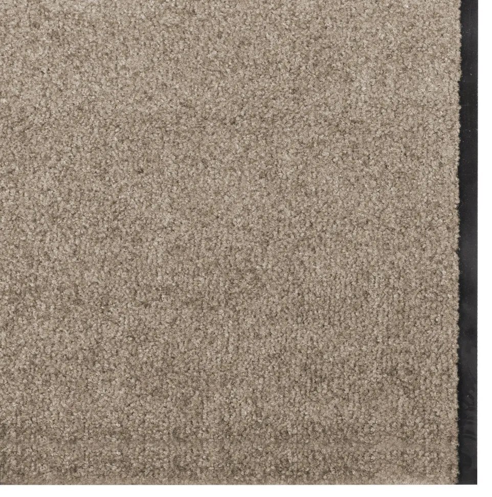 Ajtószőnyeg Beige és fekete 120 x 400 cm Polipropilén és vinil