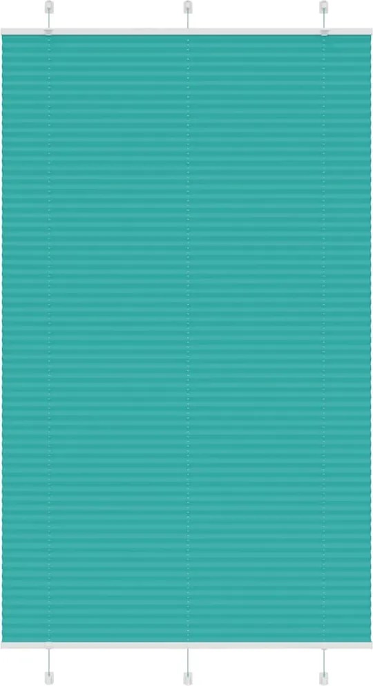 vidaXL pliszírozott redőny Benzinzöld 120x200 cm szövetszélesség