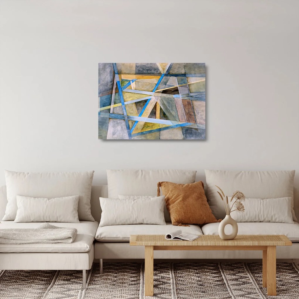 Kép - Absztrakció (üvegen) (70x50 cm)