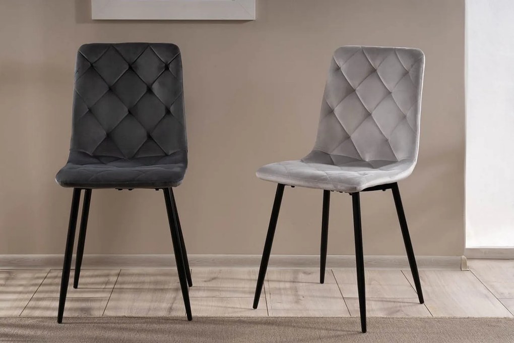 Olívazöld bársony étkezőszék JEROME