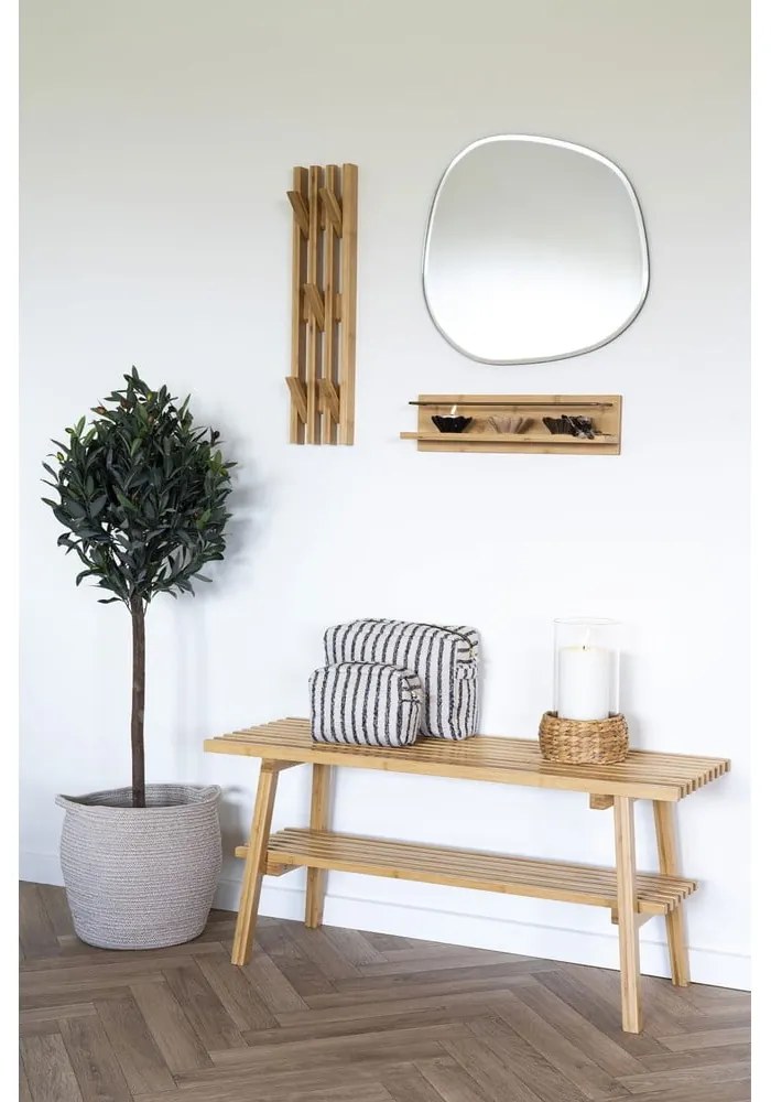Natúr színű bambusz fali polc 45 cm Ember – House Nordic