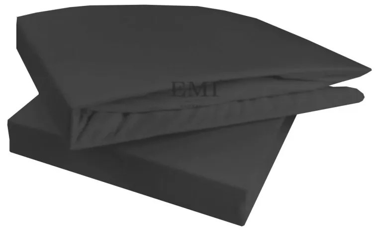 EMI sötétszürke szupersztreccs lepedő, 90 (100)x200-as lap