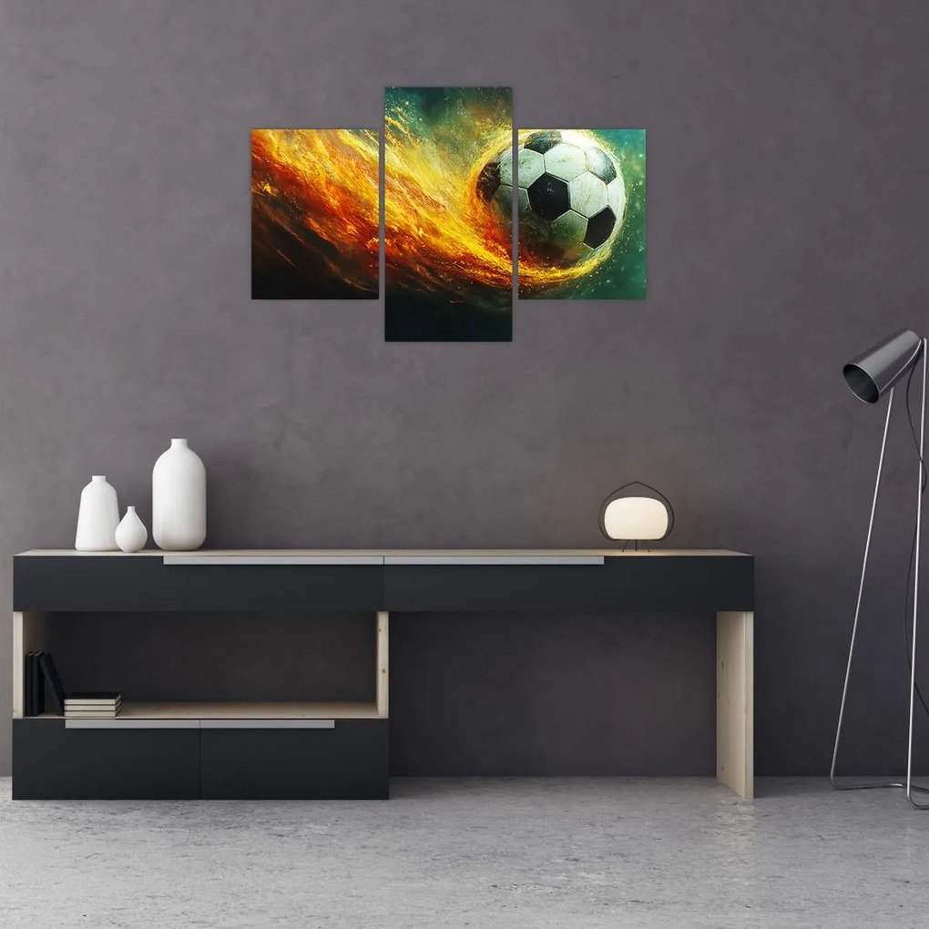 Kép - Focilabda repülés közben (90x60 cm)