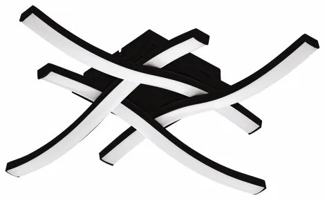 LED lámpa , mennyezeti , 20W , fekete , meleg fehér , műanyag , EGLO , ECO RANGE , CABEZAS-E , 74042