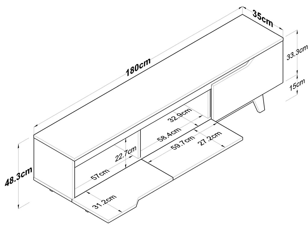 TV szekrény D1 - 2472