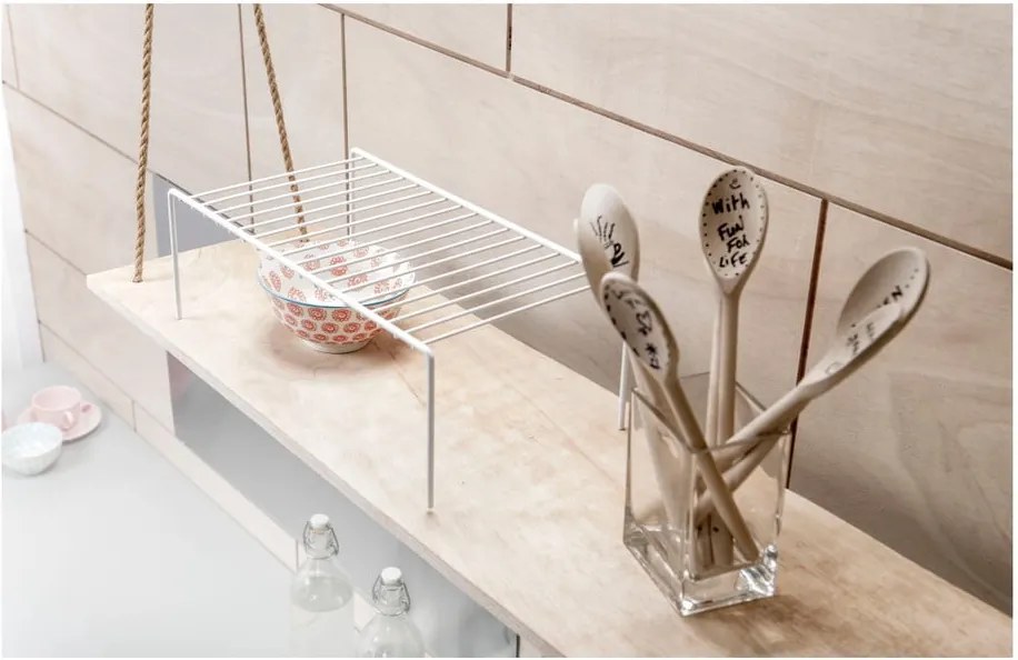 Rona fehér konyhai polc, 42,7 x 22,5 x 14,7 cm - Compactor