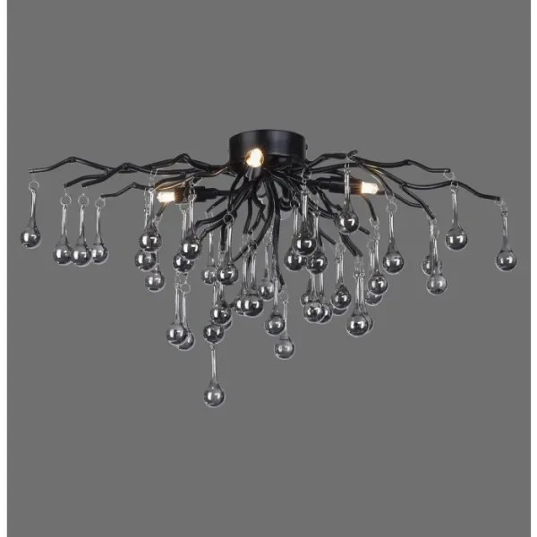 Paul Neuhaus 8090-18 - Felületre szerelt csillár ICICLE 4xG9/40W/230V 30x60 cm fekete