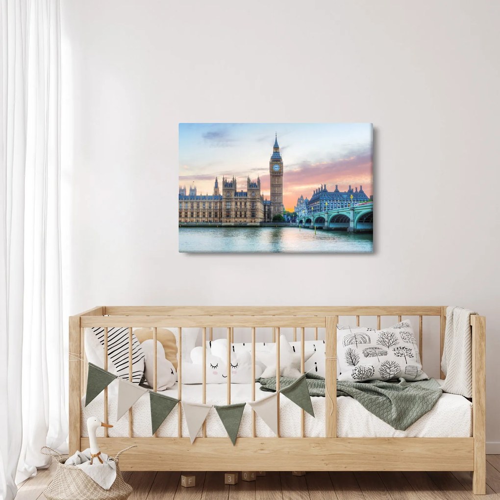 Kép - London pasztell színekben (90x60 cm)
