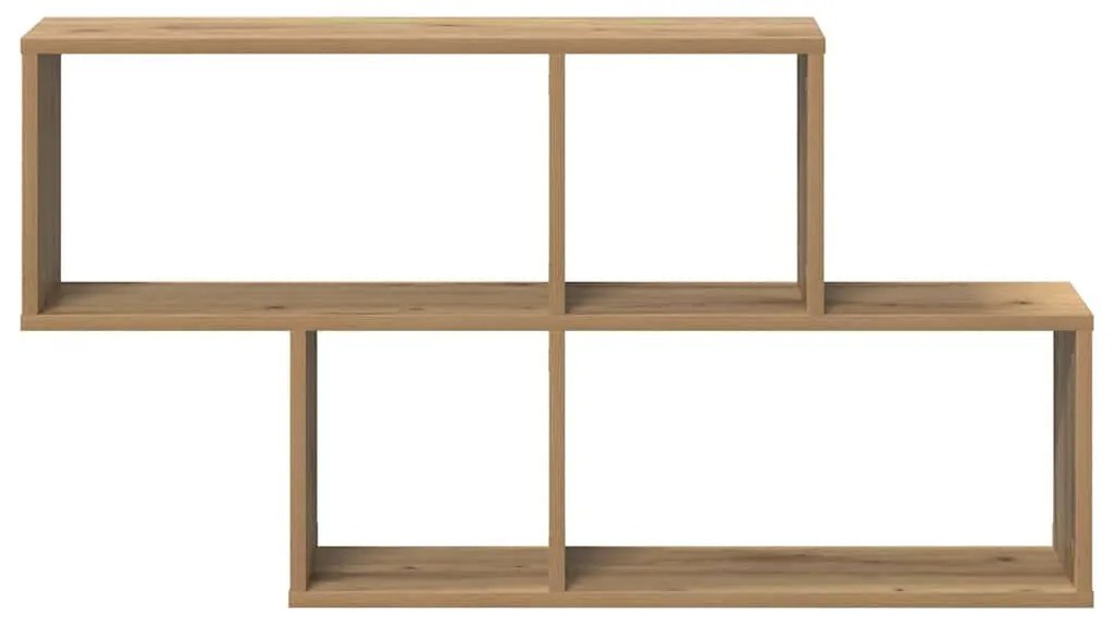 Fali Polc polcokkal kézműves tölgy 100 x 20 x 53 cm Faanyag
