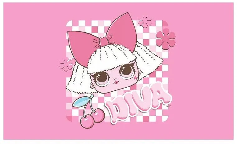 LOL Surprise Diva kéztörlő, arctörlő, törölköző 30x50 cm