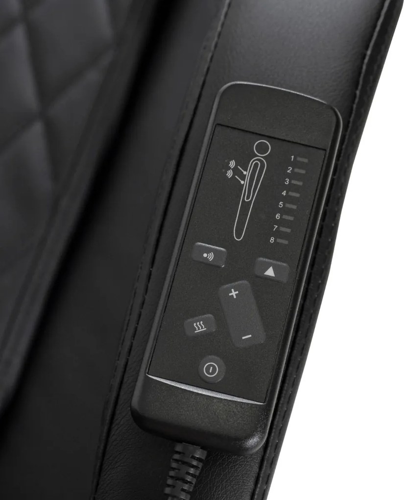 Forgószék masszírozó funkcióval, fűthető funkcióval, fekete színben. GIORGIO